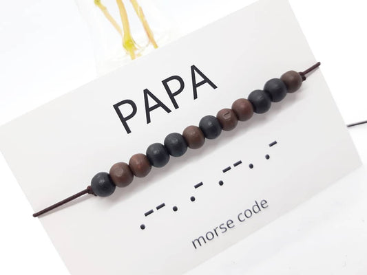 Armband | Papa in morse